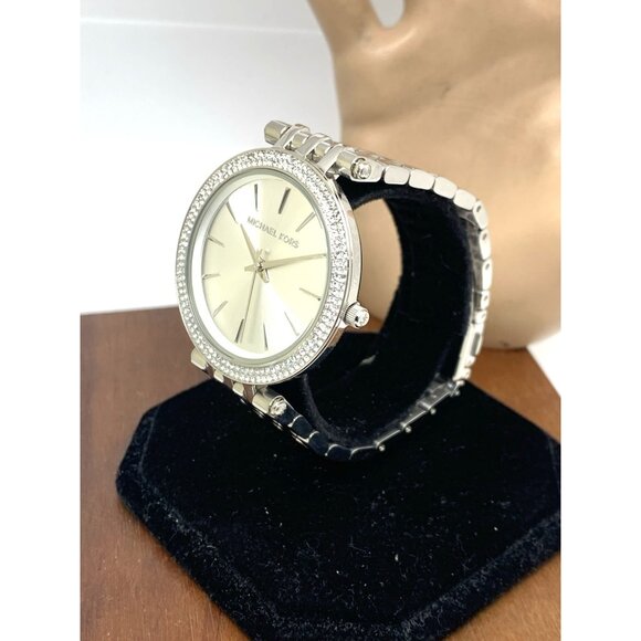 Michael Kors Women's Watch MK3190 Darci Quartz Silver Tone Stainless Steel Glitz - Picture 2 of 14